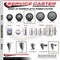 Service Caster 4 Inch Thermoplastic  Rubber Swivel 58 Inch Threaded Stem Caster Set 2 Total Lock Brakes SCC-TSTTL20S414-TPRB-58212-2-S-2 - alternate 4